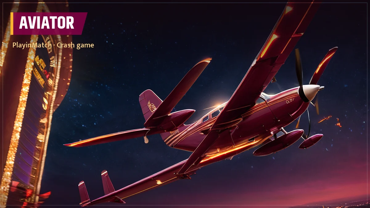 PlayinMatch Aviator crash game tile by Spribe